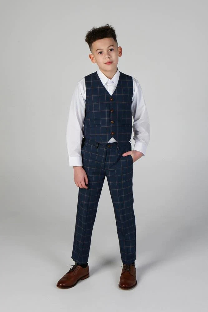 Paul Andrew Children - Device - Boy's Hamleys Navy Three Piece Suit