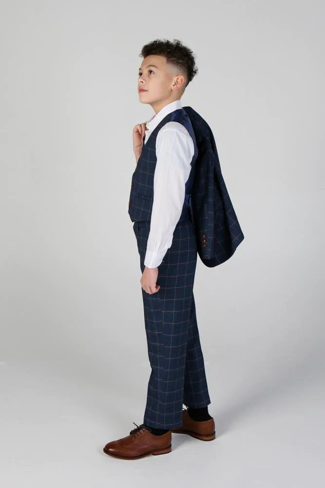 Paul Andrew Children - Device - Boy's Hamleys Navy Three Piece Suit