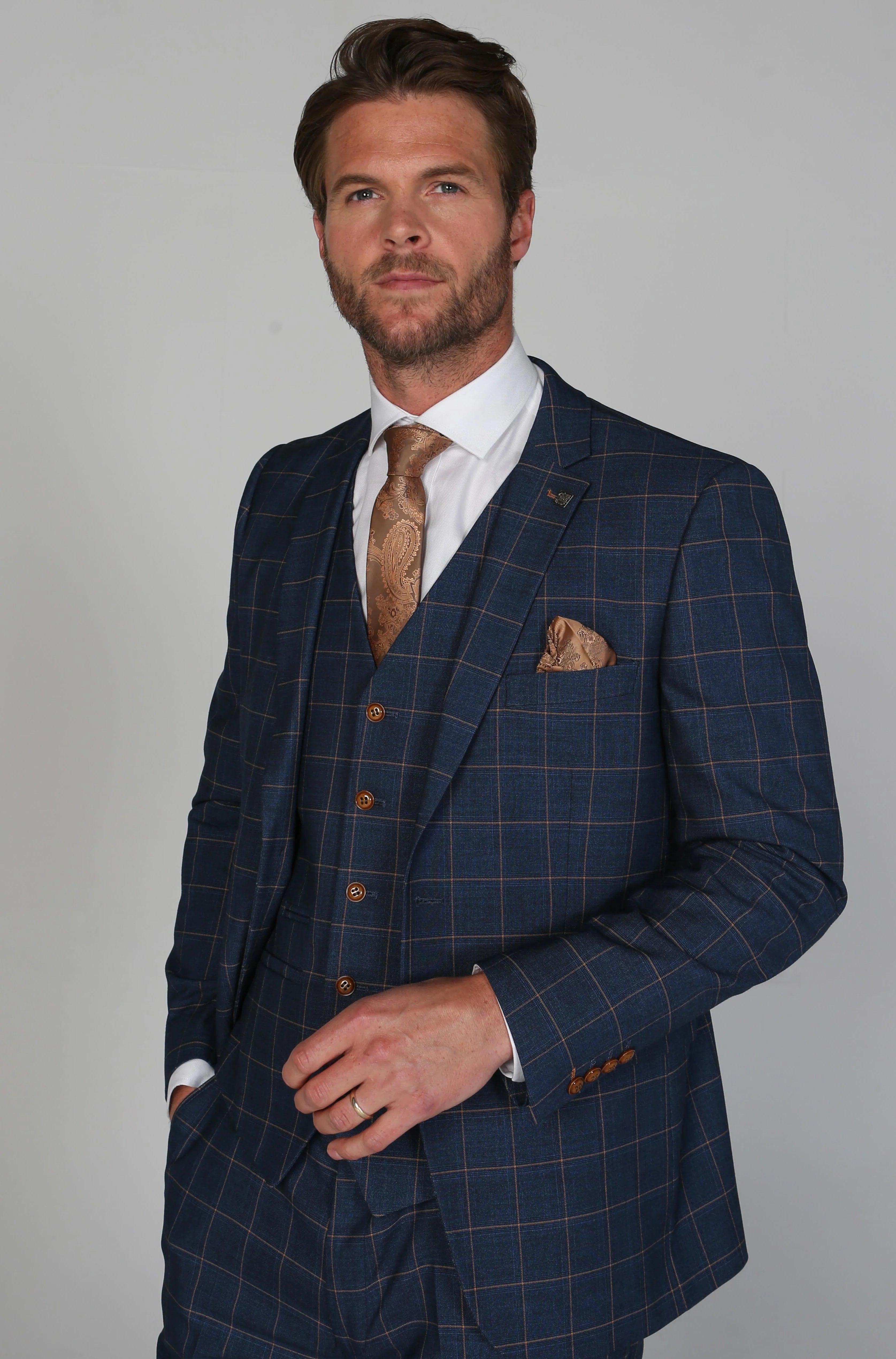 Paul Andrew- Hamleys Navy Men's Three Piece Suit