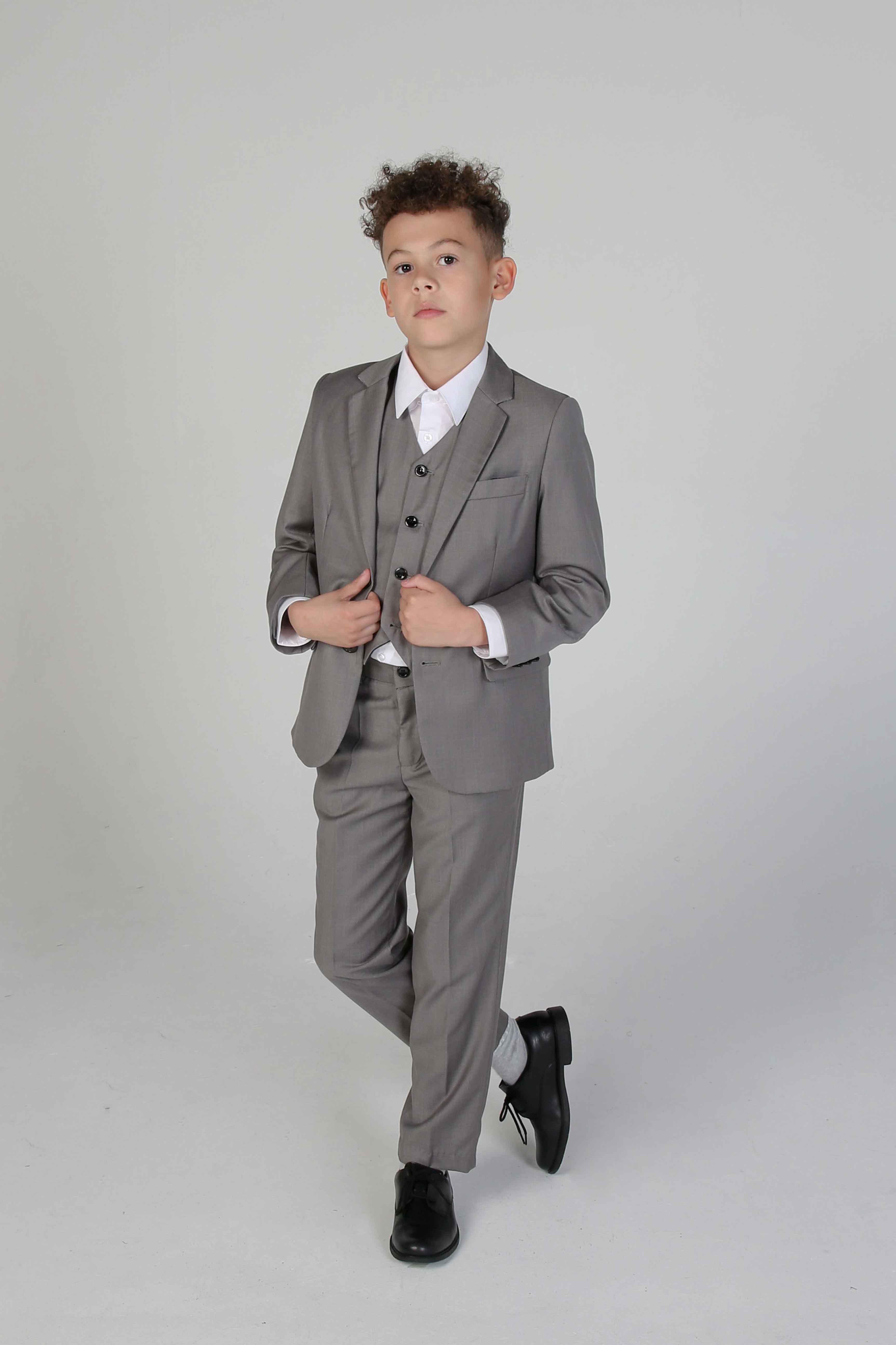Paul Andrew Children - Device - Boy's Charles Grey Three Piece Suit
