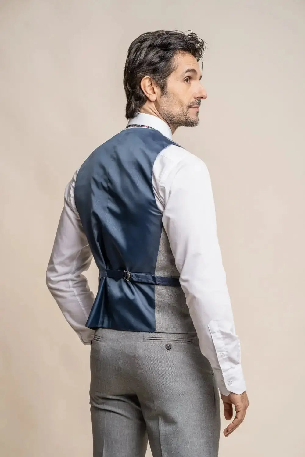 HOUSE OF CAVANI: Reegan Grey Slim Fit Suit
