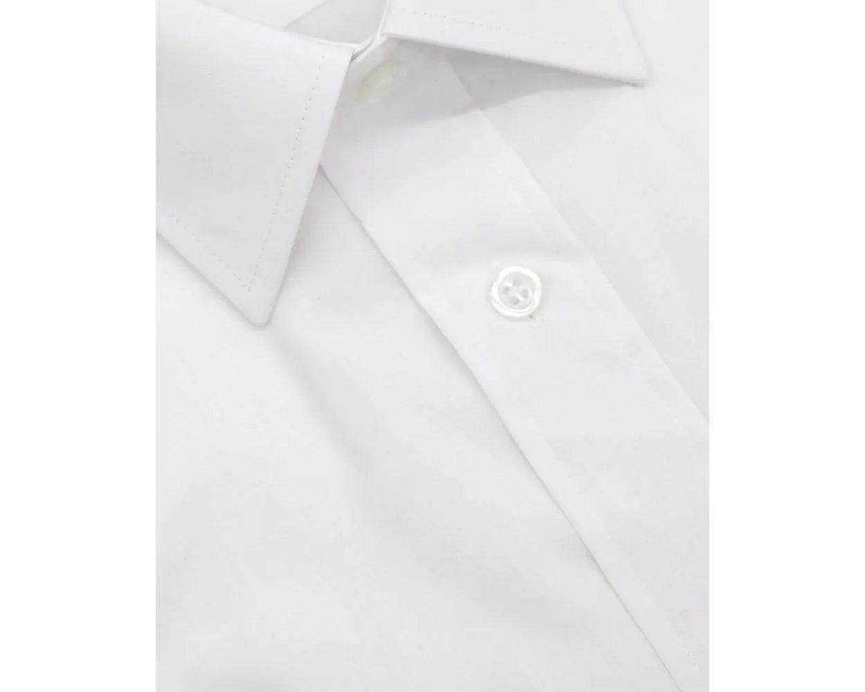 DOUBLE TWO WHITE CLASSIC EASY CARE LONG SLEEVE SHIRT