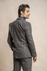 HOUSE OF CAVANI Albert Grey Tweed Check Suit