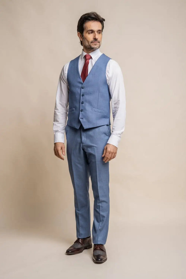 HOUSE OF CAVANI Blue Jay Regular Three Piece Suit