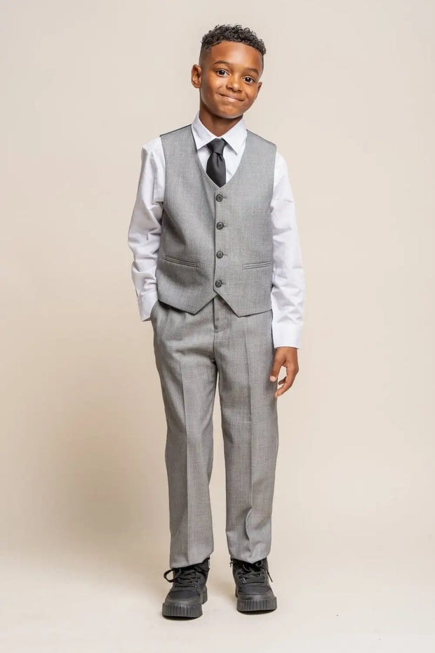 HOUSE OF CAVANI: Reegan Grey Boys Suit