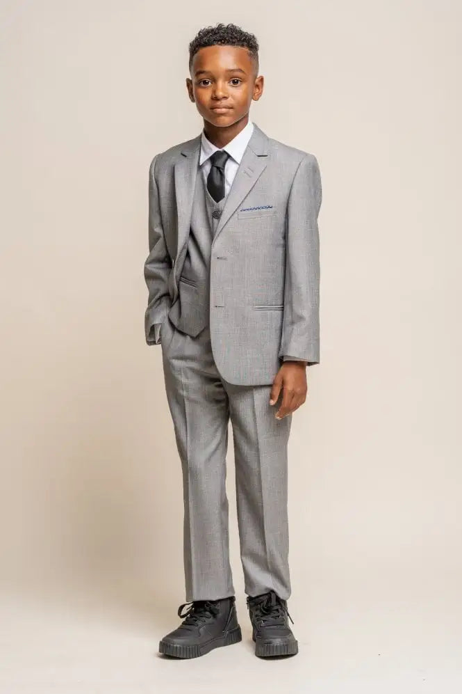 HOUSE OF CAVANI: Reegan Grey Boys Suit