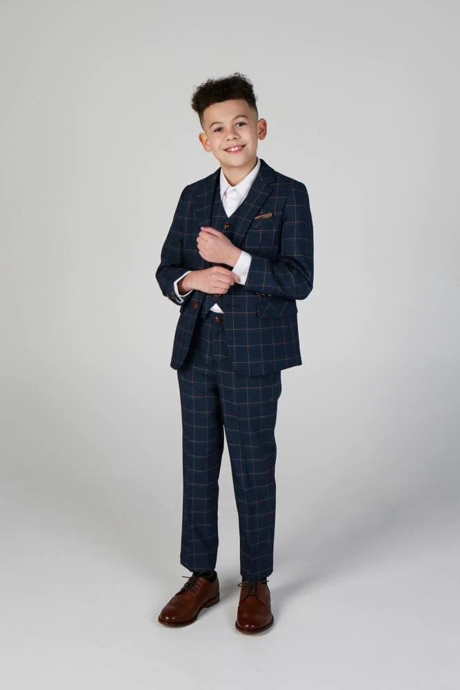 Paul Andrew Children - Device - Boy's Hamleys Navy Three Piece Suit