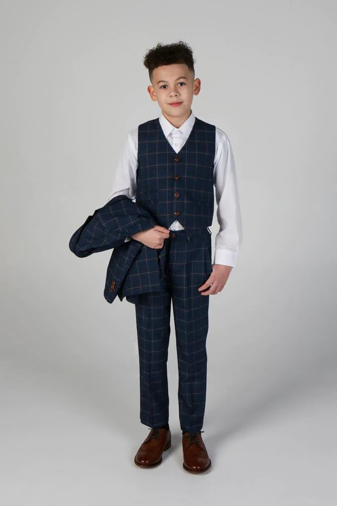 Paul Andrew Children - Device - Boy's Hamleys Navy Three Piece Suit