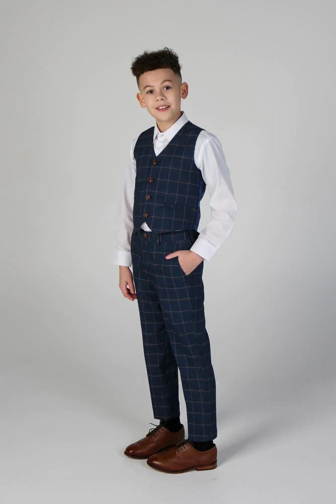 Paul Andrew Children - Device - Boy's Hamleys Navy Three Piece Suit