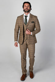 Harris Brown Tweed Check Three Piece Suit