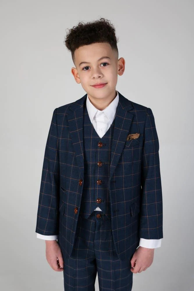 Paul Andrew Children - Device - Boy's Hamleys Navy Three Piece Suit