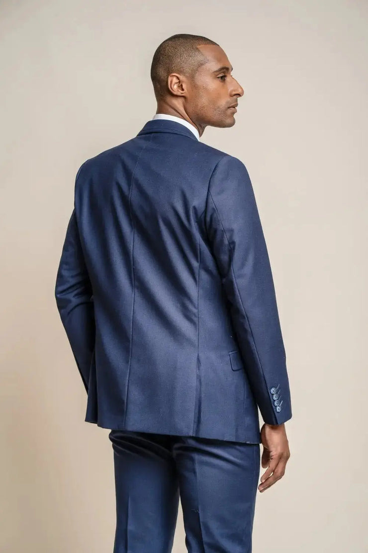 HOUSE OF CAVANI: Jefferson Navy Slim Fit Three Piece Suit