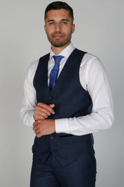 PAUL ANDREW: Arthur Navy Men's Three Piece Suit