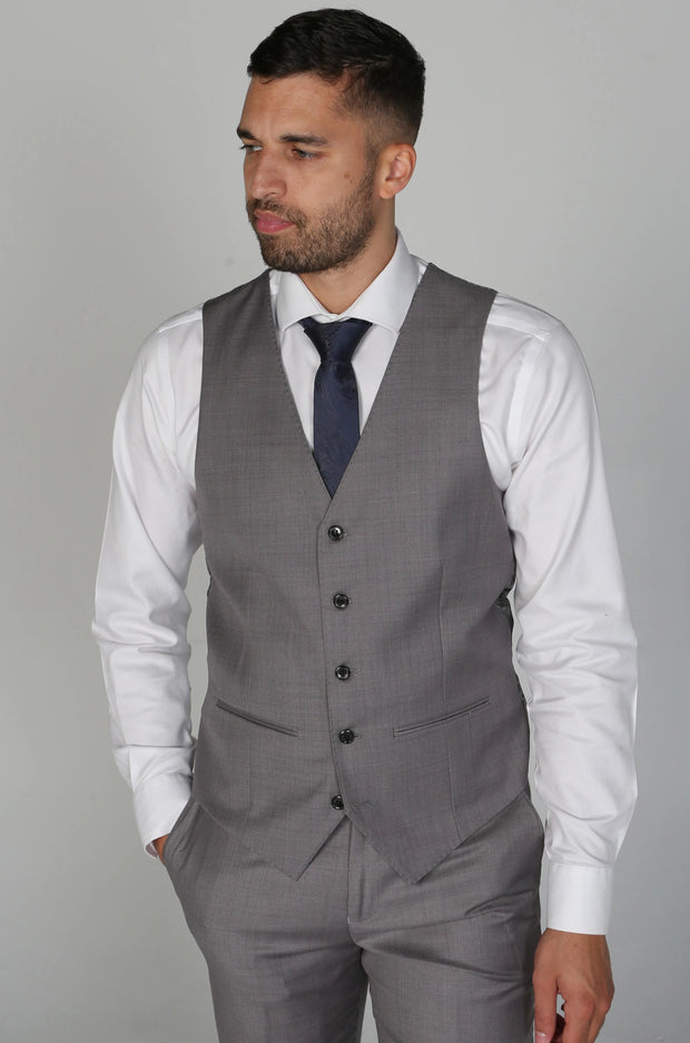 PAUL ANDREW: Charles Grey Men's Three Piece Suit