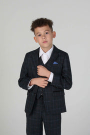 Device - Boy's Harvey Navy Three Piece Suit