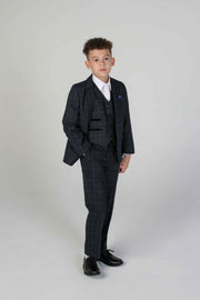 Device - Boy's Harvey Navy Three Piece Suit