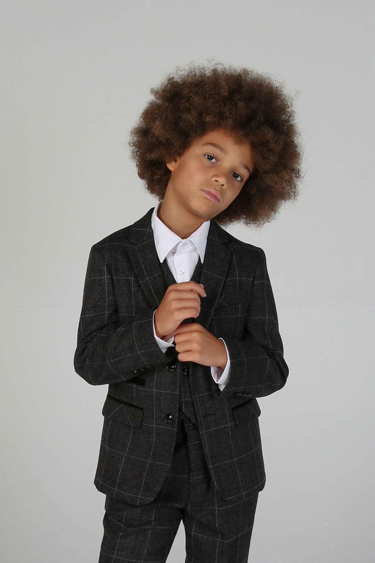 Paul Andrew Children - Device - Boy's Harvey Grey Three Piece Suit