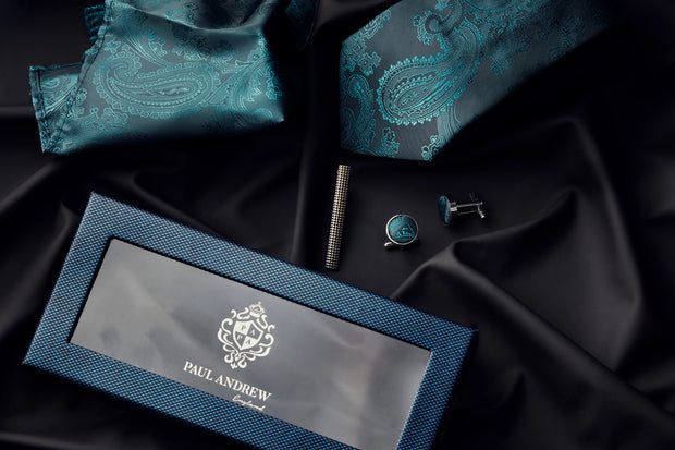 Paul Andrew: Green Paisley Tie Set