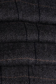 HOUSE OF CAVANI ALBERT GREY LONG TWEED CHECK SUIT