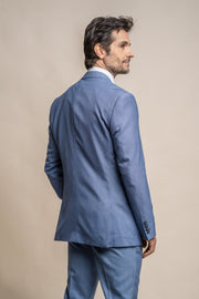 HOUSE OF CAVANI BLUE JAY LONG THREE PIECE SUIT