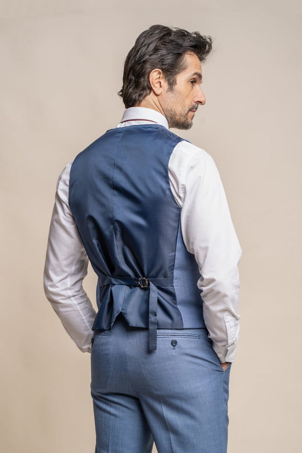 HOUSE OF CAVANI BLUE JAY LONG THREE PIECE SUIT