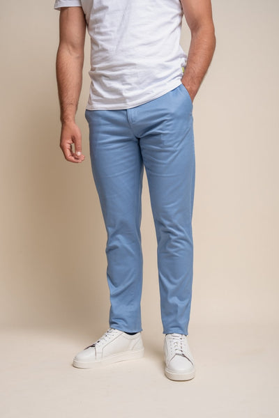 HOUSE OF CAVANI DAKOTA SKY BLUE REGULAR CHINO