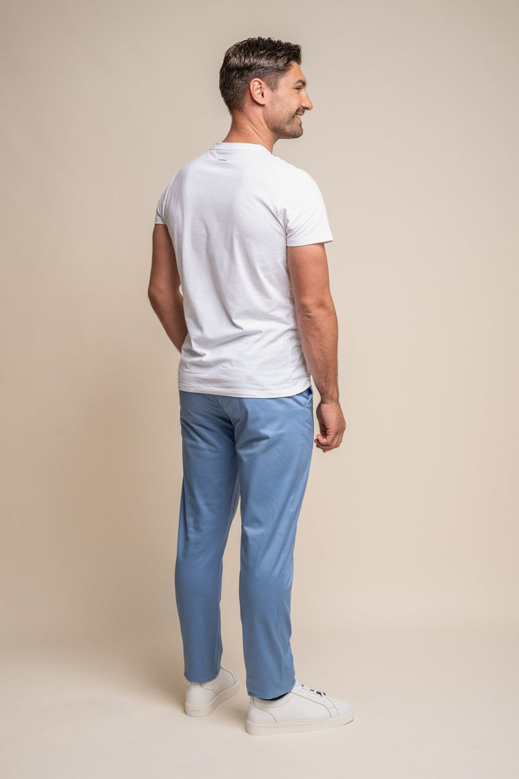 HOUSE OF CAVANI DAKOTA SKY BLUE REGULAR CHINO