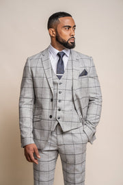 HOUSE OF CAVANI GHOST TWEED THREE PIECE SUIT