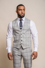 HOUSE OF CAVANI GHOST TWEED THREE PIECE SUIT