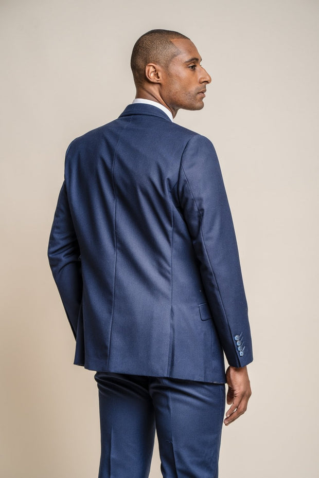 HOUSE OF CAVANI Jefferson Navy Long Three Piece Suit